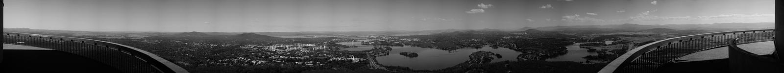 [Black and White 25000px] Burley Griffin Panoramic