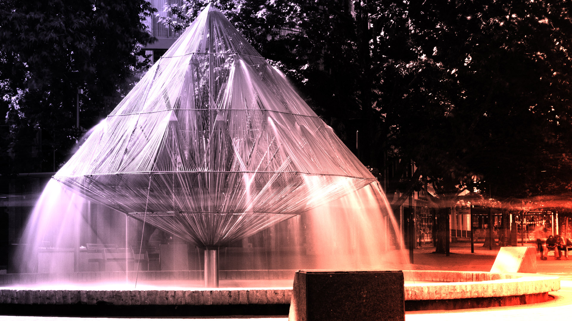 Canberra Times Fountain - Long Exposure