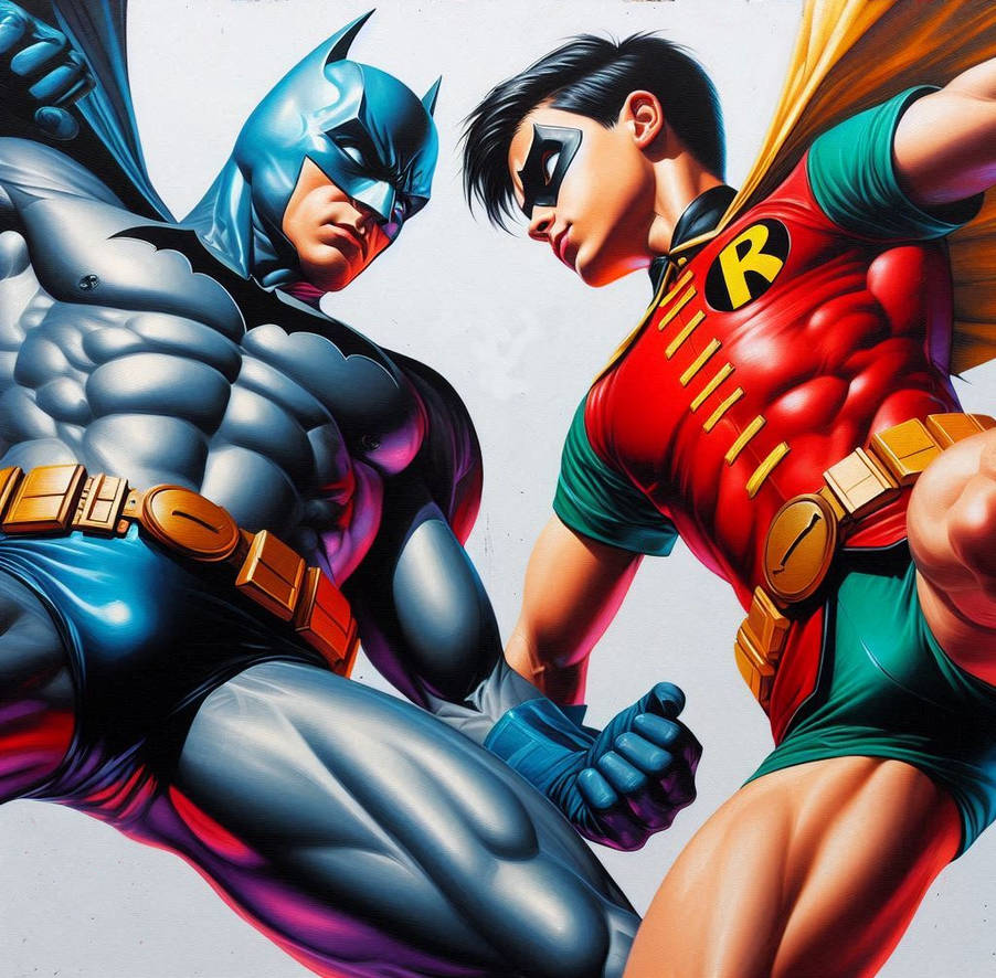 Robin Victim Batman and Robin From Below by bevelaca on DeviantArt