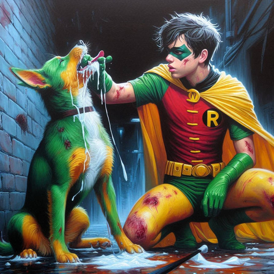 Robin Dog Robin's Really Bad Week: Wed Was For The Dogs 1 by bevelaca on DeviantArt