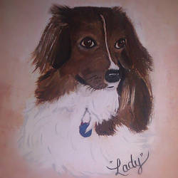 Lady. my first animal and 3rd painting.