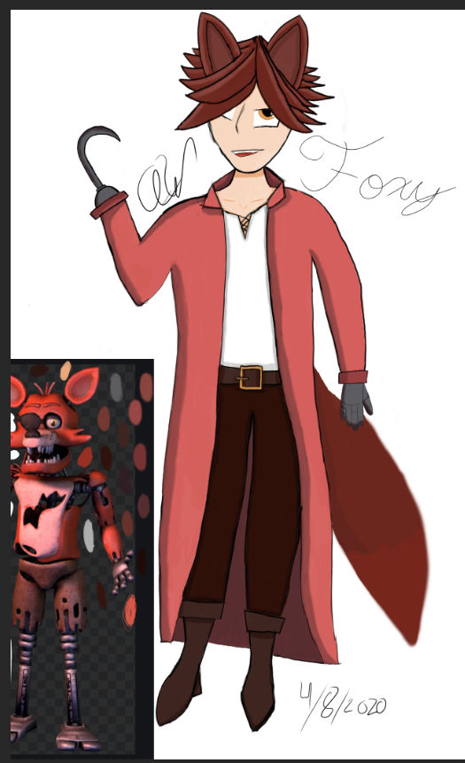 Foxy Humanized human foxy by AliceWolf8 on DeviantArt