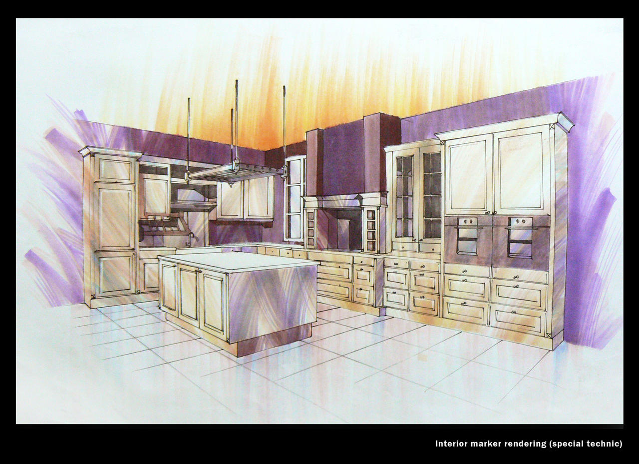 Kitchen Marker rendering by ysunnie on DeviantArt