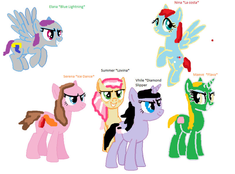 Me and My friends as ponies.