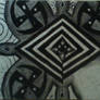 Charcoal spiral patterns