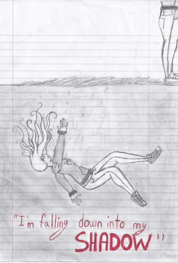 Shadow Drawing Falling I'm Falling Down Into My Shadow by SammieLoveya on DeviantArt