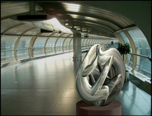 12-03-13 Sculpture at Manchester Airport by bjman