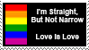 Straight But Not Narrow Stamp