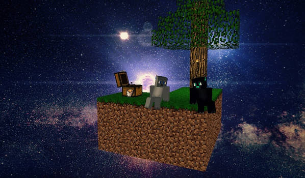 Minecraft Skyblock wallpaper