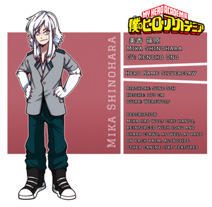 [OC] BnHA - Mika Shinohara Character Sheet