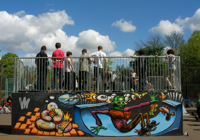 SkateJam mural in Peckham