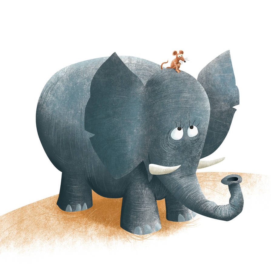 Elephant Rabbit Mouse The Mouse and the Elephant by roweig on DeviantArt
