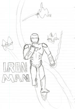 Iron Man pen sketch