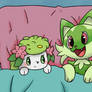 Shaymin And Sprigatito