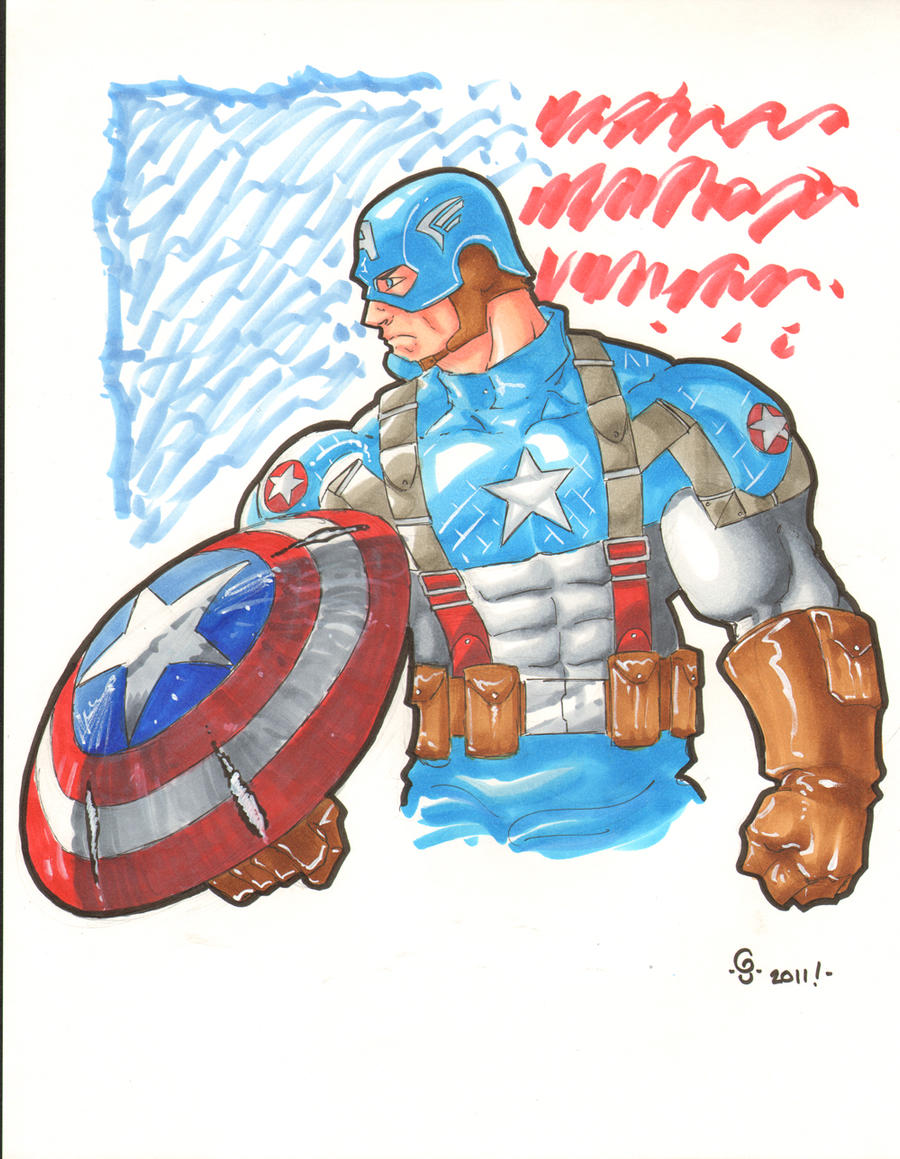 Captain America quick sketch
