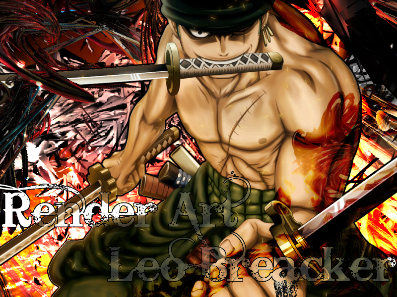 Roronoa Zoro Render Art