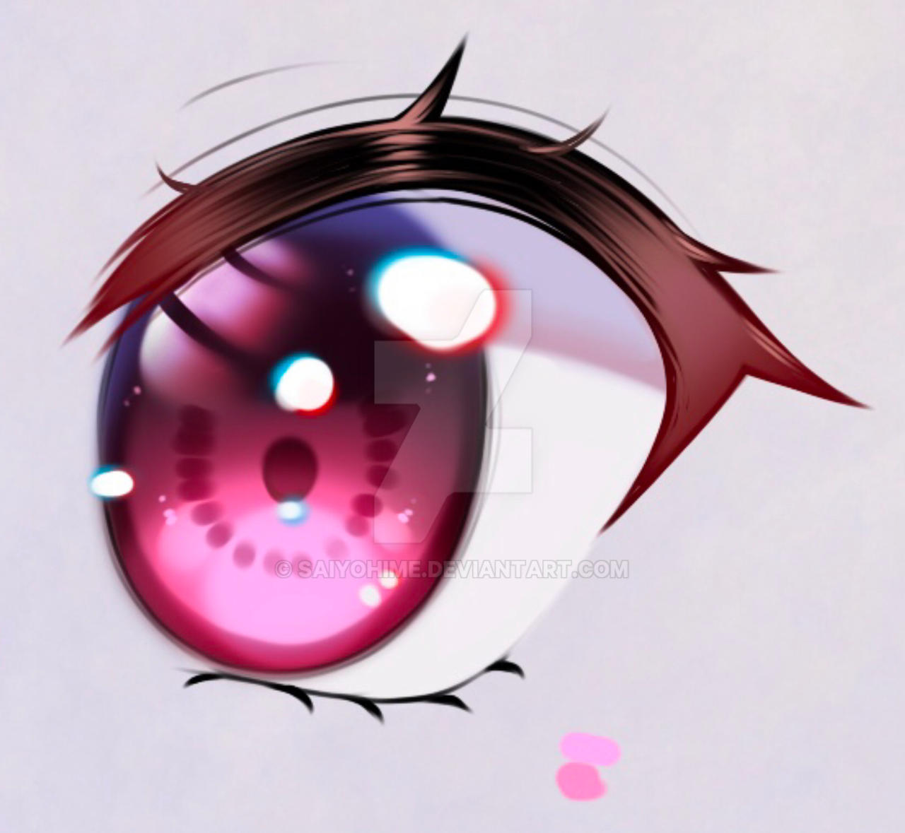 Render of Anime girl eyes 👀 : r/ProCreate
