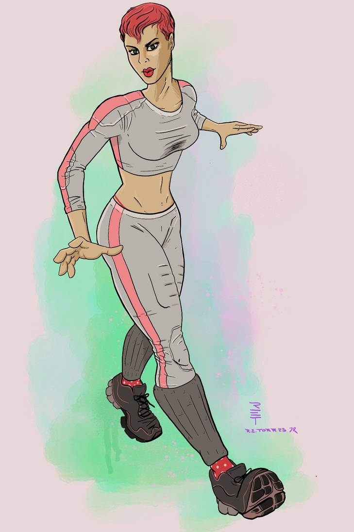 Work out girl by rickyt247 on DeviantArt