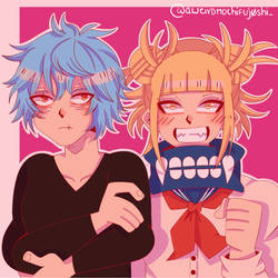 BNHA Himiko Toga and Tomura Shigaraki fanart