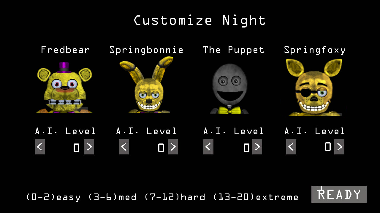 PC / Computer - Ultimate Custom Night - Nightmare Fredbear - The Spriters  Resource