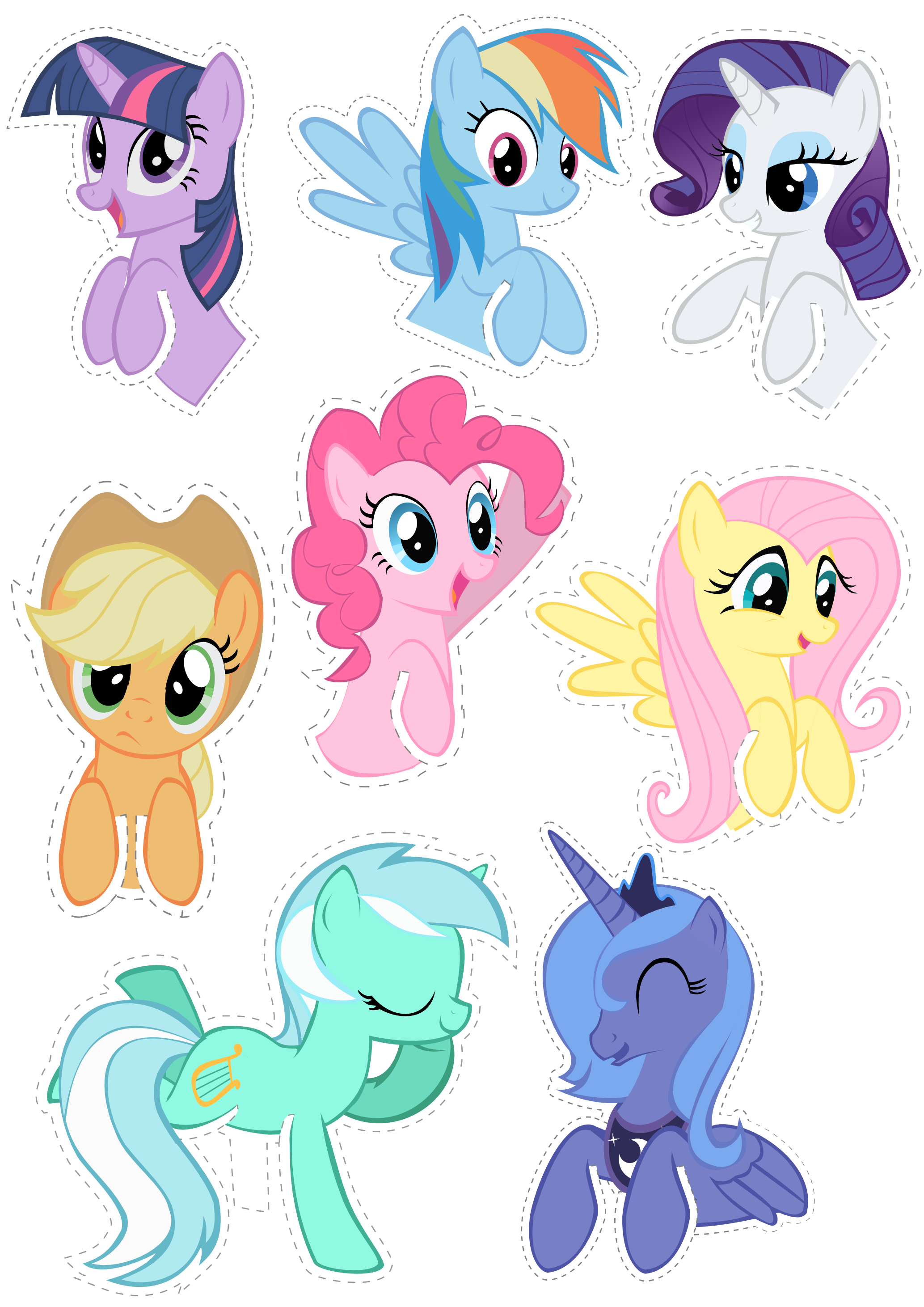 Pocket Pony Cutouts