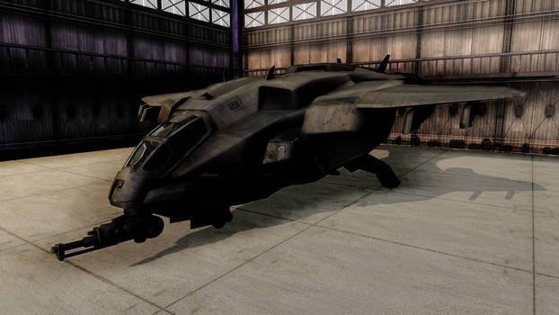 (MMD/HALO)D77-TC Pelican Dropship wip.  