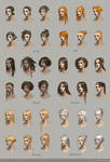 Hairstyle concept art