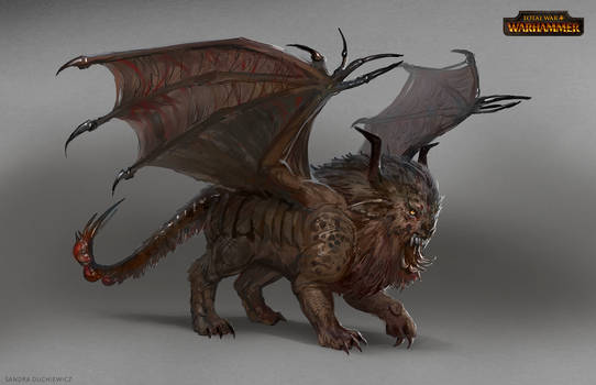 Total War: Warhammer Concept Art Manticore sketch