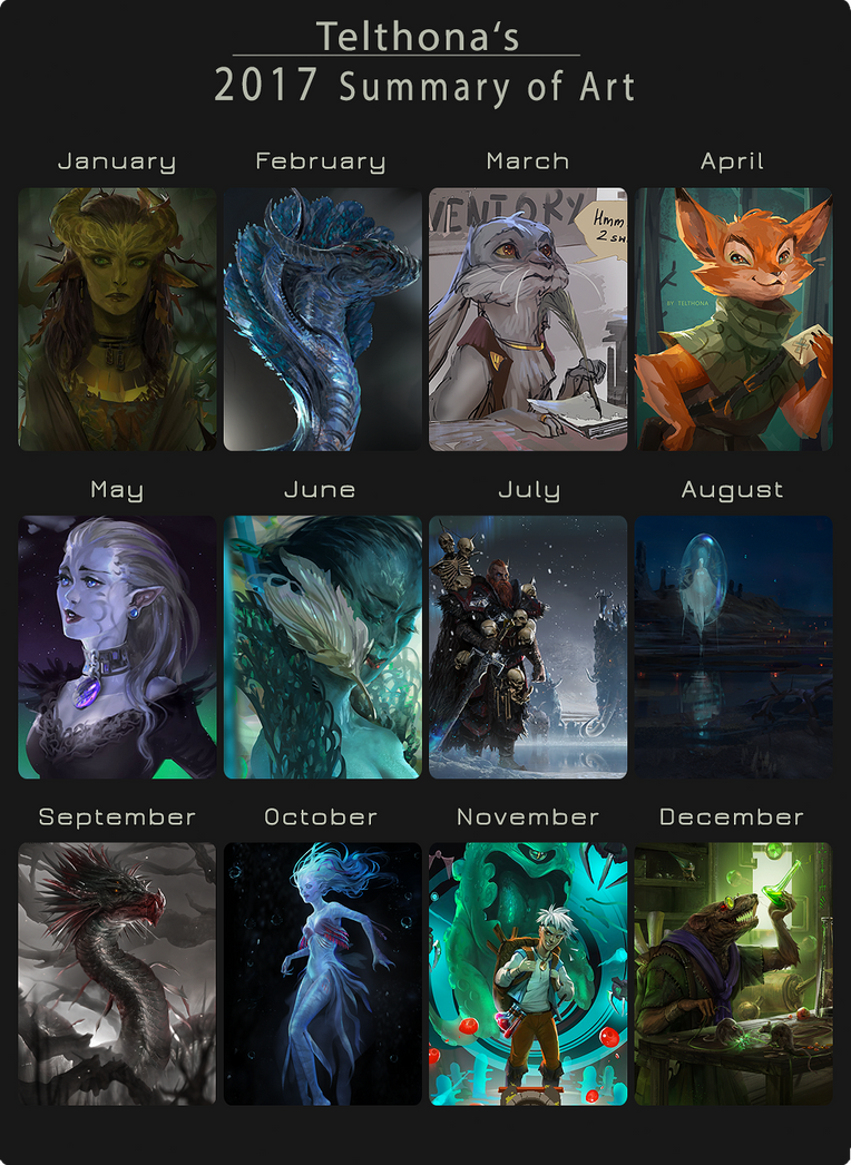 Telthonas 2017 Summary Of Art by telthona