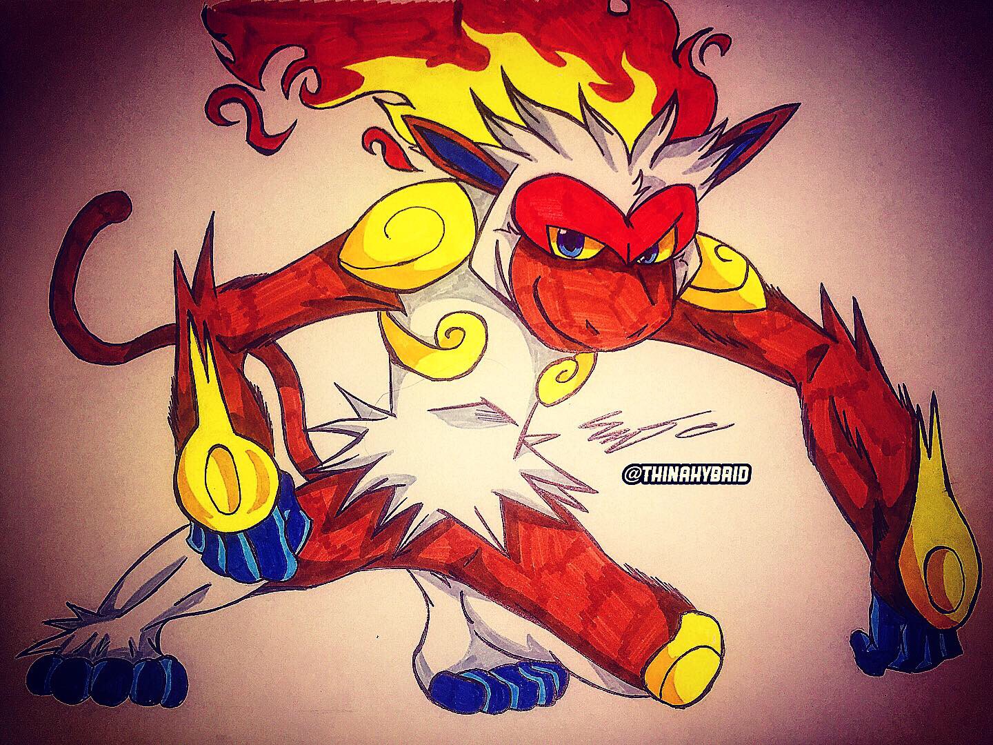 Infernaep Infernape by thinahybrid on DeviantArt