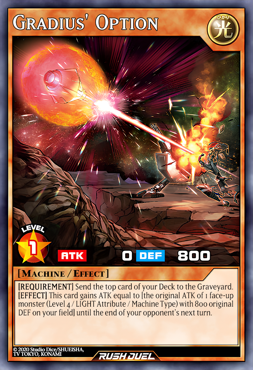 gradius deck yugioh Gradius' Option (Rush Duel) This NEW GRADIUS Deck is