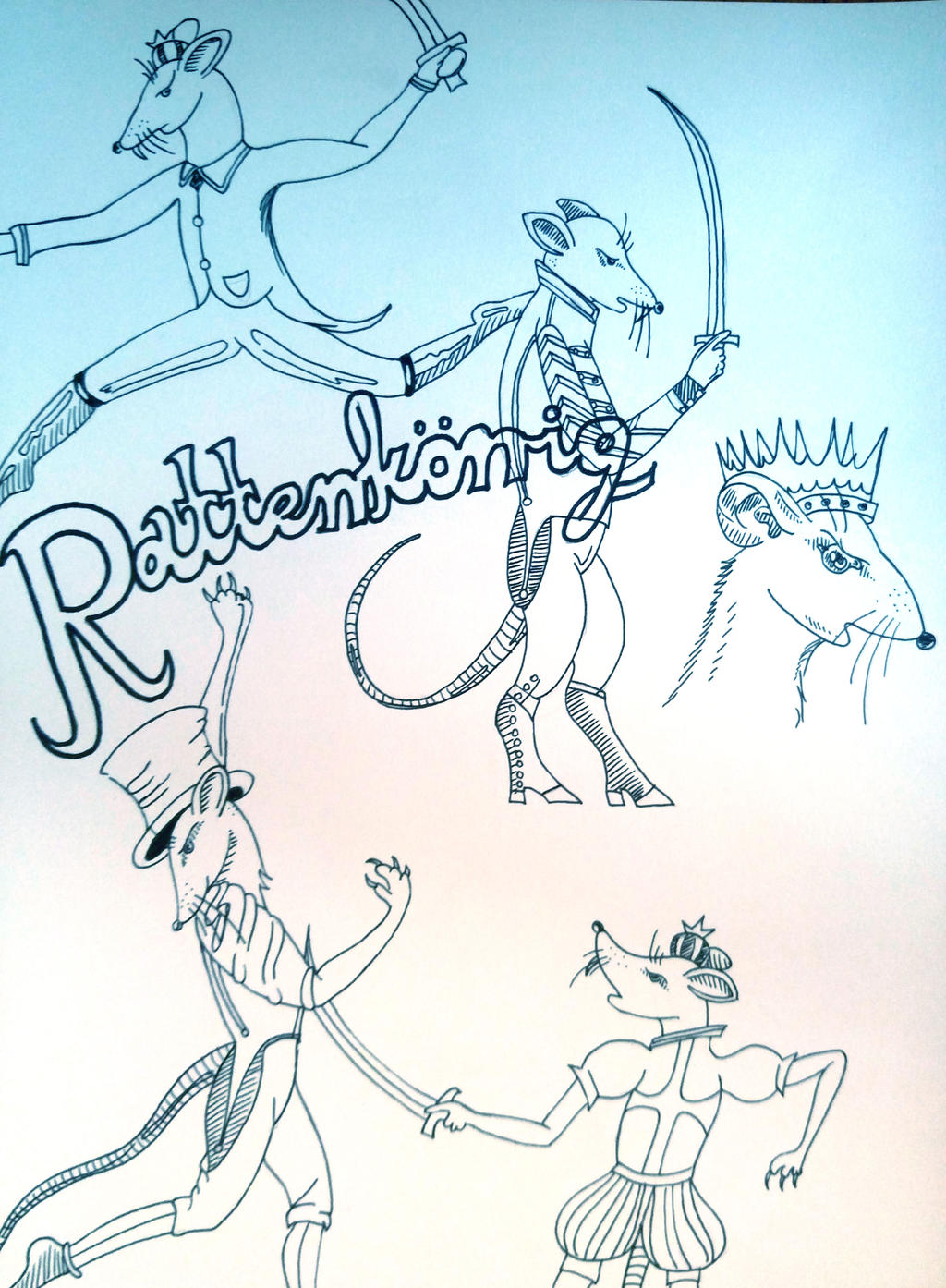 Rattenkoing Rat King - Rattenkonig by honeysuckle-wine on DeviantArt