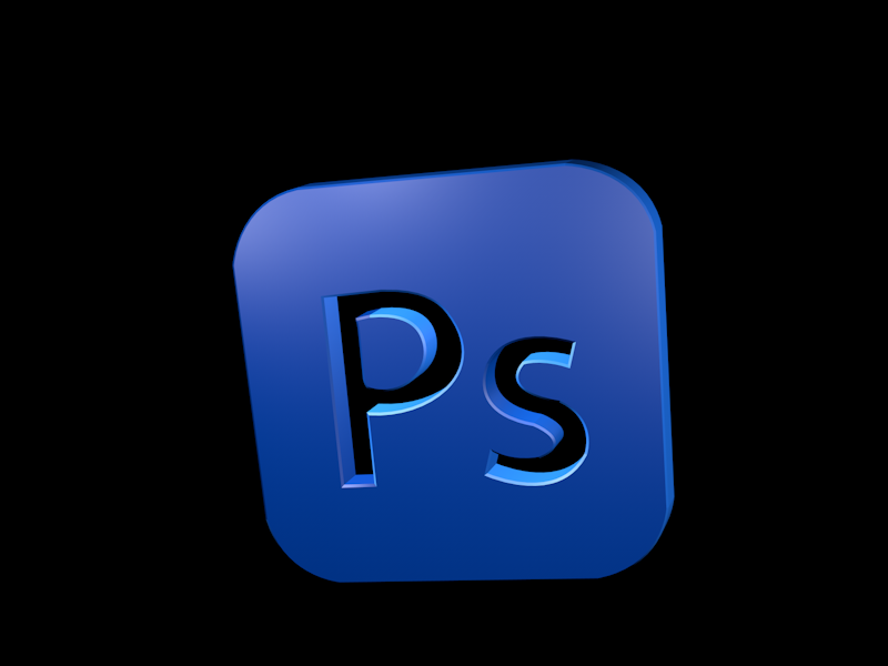 3d photoshop logo by syntheticsart on