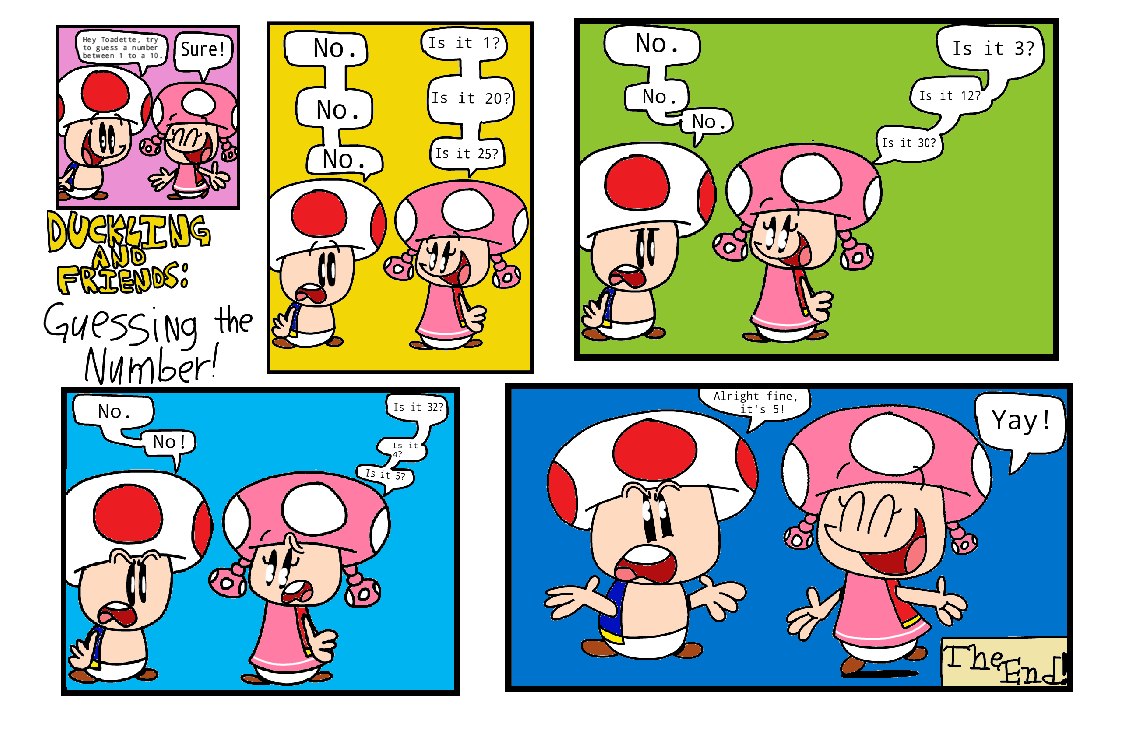 Patching Numbers Comic Guessing a number Comic by KingPigAnimation2023 on DeviantArt