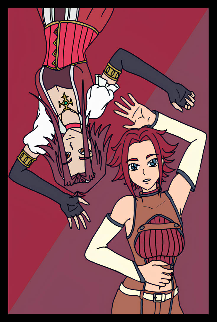 Kallen and Akiza - Code Geass + Yu-Gi-Oh! 5D's by thejumbaman on DeviantArt