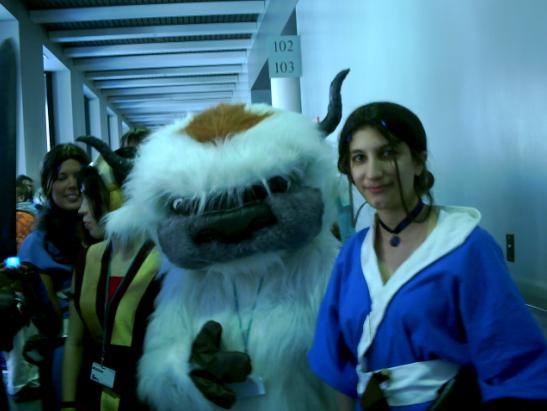 Katara + Appa at anime boston