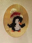 Beaded Penguin Card by pinkythepink