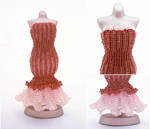 Pink Mermaid Skirt Bead Dress by pinkythepink