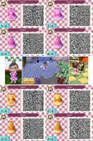 Princess Peach + Daisy - Brawl-esque ACNL QR