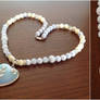 Rose Heart Necklace - Opalite
