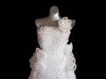 White Wedding Bead Dress Glamour Shot by pinkythepink