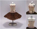 Coffee Ballerina Bead Dress by pinkythepink