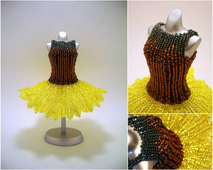 Sunflower Ballerina BeadDress by pinkythepink