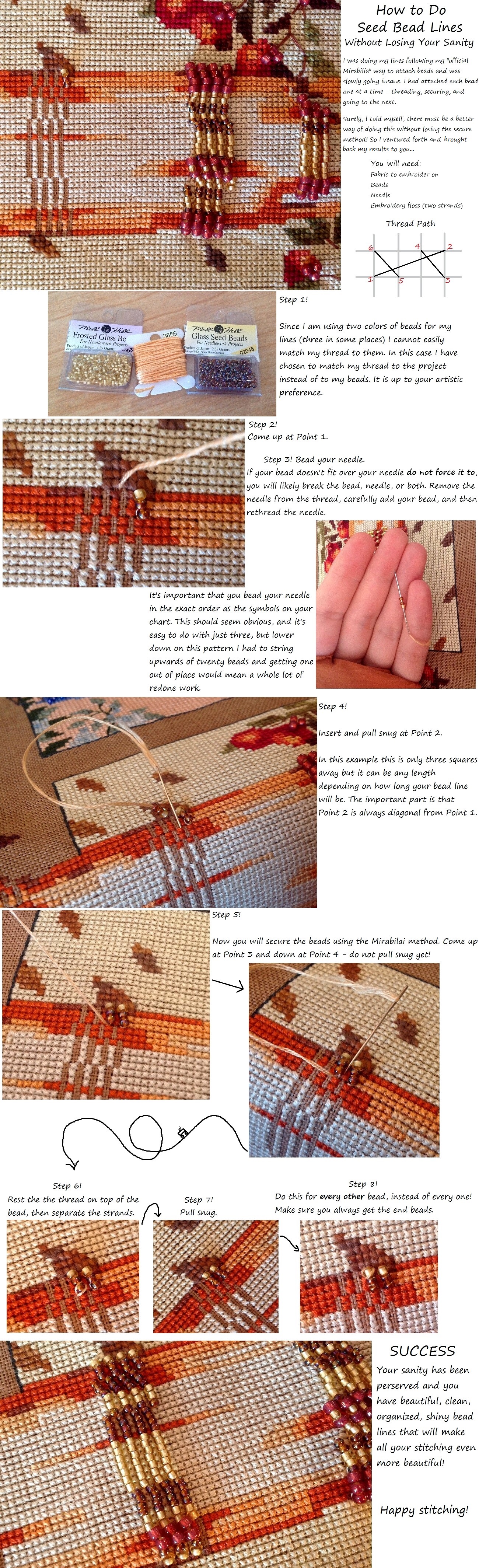 How to Embellish with Bead Lines