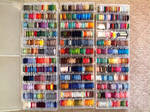 Colorful Boxes of Thread by pinkythepink