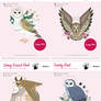 Owl Familiars Xstitch Patterns (Callupish)