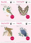 Owl Familiars Xstitch Patterns (Callupish)