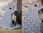 Beady Quilt Ghost by pinkythepink