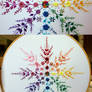 Floral Rainbow Snowflake