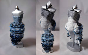 Blue Jay Burlesque Bead Dress